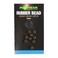 Korda Gumové korálek Rubber Beads 5mm Brown  25ks