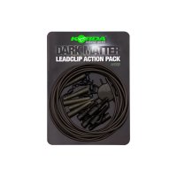 Korda Hotové montáže Dark Matter Lead Clip Action Pack Weed 5ks