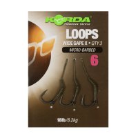 Korda Návazec Loop Rigs Wide Gape X vel. 4 18lb 3ks 