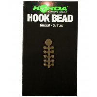 Korda Zarážky na háček Hook Bead Medium green 20ks